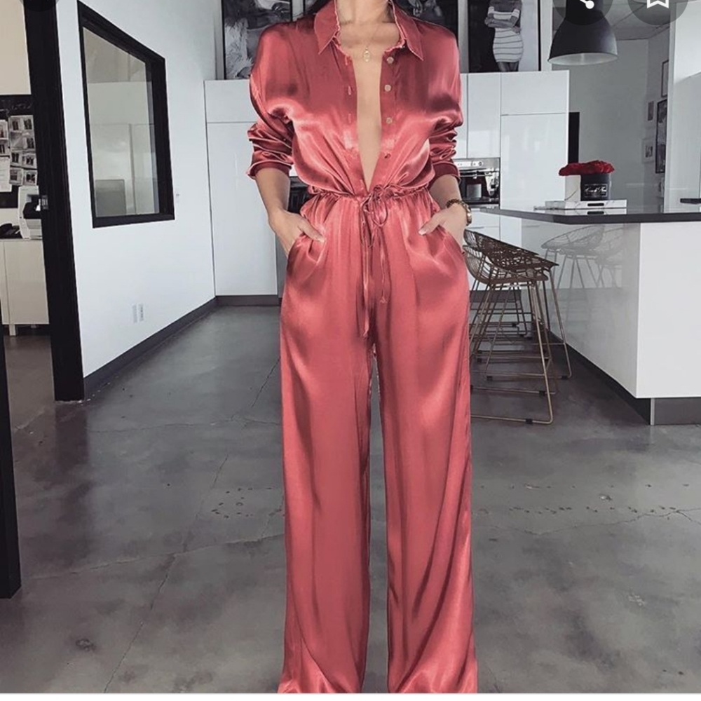 Jluxlabel Satin Jumpsuit